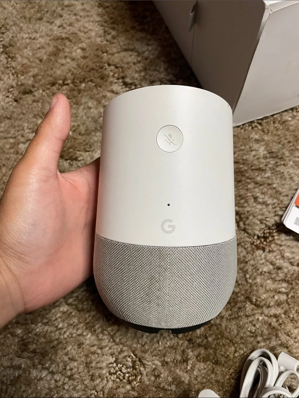 Google Home Smart Speaker 1st Gen Voice Assistant WiFi Bluetooth‎ White